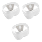 3 Pack Men's Soft Cotton Blend Waffle Briefs with Separate Pouch and High-Leg Cut