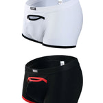 2 Pack Men's Premium Soft Cotton Breathable Pouch Solid Color Supportive Trunks