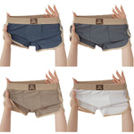 4 Pack Men's Odor-Control Comfy Waistband Skin-Friendly Boxer Briefs