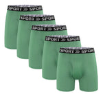 5 Pack Men's Fly Opening All-Day Freshness Zero-Irritation Snug Fit Comfy Boxers Briefs
