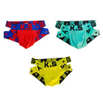 3 Pack Men's Premium Cotton Sporty Sexy Low-Rise & Breathable Bikini