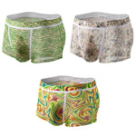 3 Pack Men's Sexy U-Shaped Mesh Breathable Boxer Briefs
