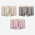 3 Pack Men's Cotton Mid-Rise Breathable Sports Tights Men's Boxer Briefs