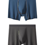 2 Pack Men's Seamless Fly Opening Breathable Chafe-Free Design Boxer Briefs