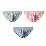 3 Pack Men's Seamless Comfort Jacquard Soft Touch Cooling Briefs