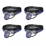 4 Pack Men's Lace Comfy Waistband U-Pouch Thongs