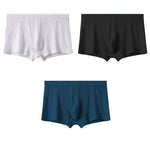 3 Pack Men's Breathable Comfort U-Shaped Raised Pocket Ribbed Briefs