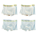 4 Pack Men's Soft-Touch Cotton Antibacterial All-Season Daily Stretch Luxury Trunks