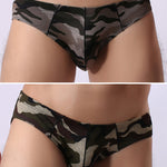 2 Pack Men's Camo Print U-Pouch Briefs