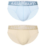 2 Pack Men's Ice Silk Mesh Breathable Simple & Sexy Design Comfort Briefs