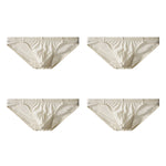 4 Pack Men's Premium Satin Breathable & Minimalist Cooling Briefs