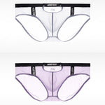 Men's Low Waist Narrow Waist Ice Silk Breathable Convex Pocket Briefs