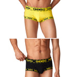 2 Pack Men's Supportive Pouch Low-Rise Trunks