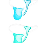 2 Pack Men's Seamless Semi-Transparent Thongs