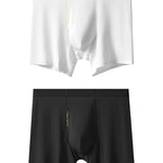 2 Pack Men's Seamless Fly Opening Breathable Chafe-Free Design Boxer Briefs