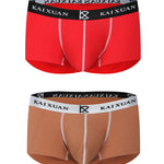 2 Pack Men's Modal Simple Skin-Friendly Trunks