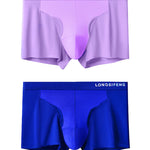 2 Pack Men's Mesh Antibacterial Support Lift & Separate Pouch Trunks