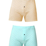 2 Pack Men's Workout Ready Built to Prevent Chafing Ice Silk Boxer Briefs