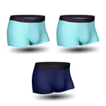 3 Pack Men’s Seamless U Convex Pouch Trunks