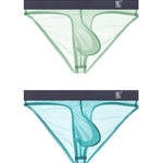 Men's Ultra-Soft Seamless Nylon Briefs Breathable Cooling Fit