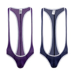 2 Pack Men's Mesh Breathable Quick Dry Tight Activewear Tops