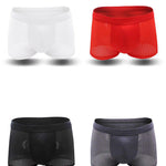 4 Pack Men’s Breathable Mesh Trunks with Antibacterial Fabric
