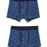 2 Pack European Luxury Brand Personalized Striped Men's Underwear