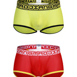 2 Pack Men’s Breathable Large Pouch Mesh Fitness Trunks