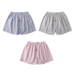2 Pack Men's Quick-Dry Movement-Friendly Loose Fit Striped Home Shorts