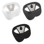 3 Pack Men's Soft Cotton Blend Waffle Briefs with Separate Pouch and High-Leg Cut