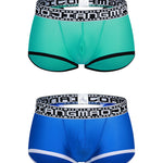 2 Pack Men’s Breathable Large Pouch Mesh Fitness Trunks