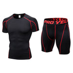 Men's Workout Ready Stretch Fit Tagless & Seamless Sporty Cut Activewear Tops & Tights