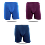 3 Pack Men's High-Stretch Anti-Chafing Quick-Dry Midway Briefs