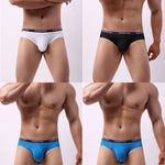 4 Pack Men's Ultra-Soft Ice Silk Briefs