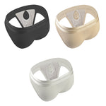 3 Pack Men's Soft Cotton Blend Waffle Briefs with Separate Pouch and High-Leg Cut