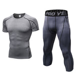 Men's PRO Compression Stretch Fit Quick-Dry Training Lightweight Tops & Tights