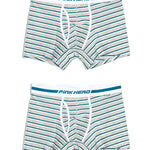 2 Pack European Luxury Brand Personalized Striped Men's Underwear