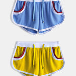 2 Pack Drawstring Leisure Men's Loose Boxer Shorts
