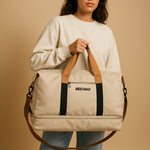 Water-resistant commuter duffle bag with shoe compartment for women | Isla