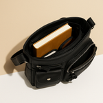 Convertible anti-theft leather shoulder bag with pockets for women | Brielle