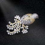 Crowned Songbird Brooch