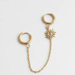 Mini Sun Double Earrings