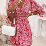 Junia | Floral Ruffle Mini Dress