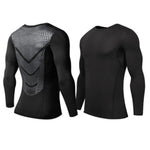 Mens Super Elastic Sport Gym Quick-drying Tops