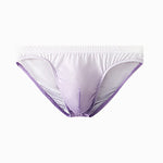 3 Pack Men's Sensual Silk-Like Loose Gradient Color Bikini