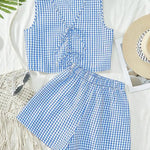 MOESHA™ - Chic Summer Sleeveless Vest and High-Waist Shorts Set