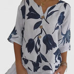 Laura | Comfortable V-Neck Blouse