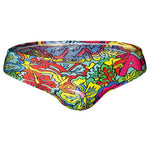 Mens Swimwear Printed Summer Swim Briefs
