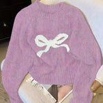 GRACIE™ - Elegant Bow Knit Sweater for Fall & Winter Fashion