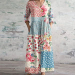 Lila | Retro Maxi Dress